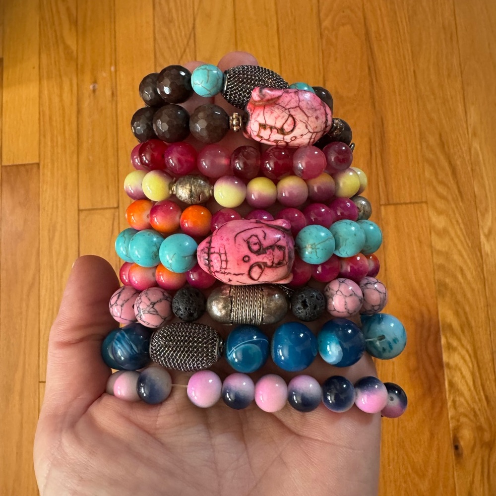 Colorful Beaded Bracelet Set